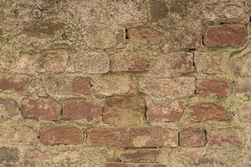 Hintergrund - Ziegelsteinmauer