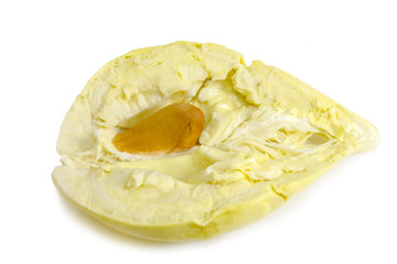 King of fruits, durian on white background