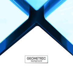 Blue color lighting cross crack abstract background