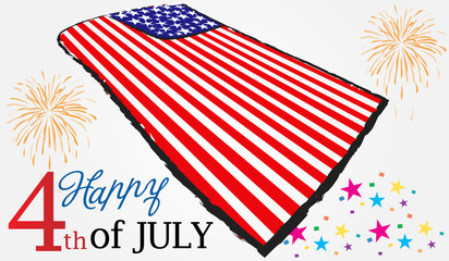 Fototapeta premium happy 4th july, holiday 