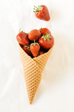 Strawberries in the cone