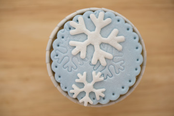 Snow Flake Cupcake