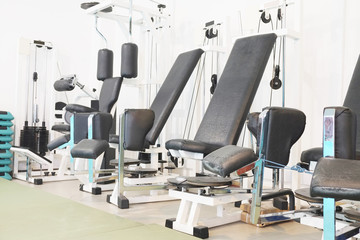 Interior of a fitness hall