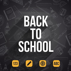 Vector background. Back to School. 