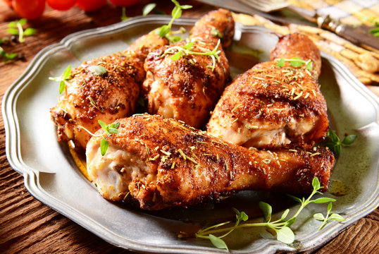 Chicken legs with thyme
