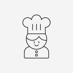 chef line icon