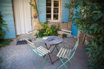 Scenes in the old village of Saignon in Provence
