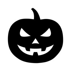 Jack-o'-lantern / jack-o-lantern Halloween carved pumpkin flat icon for apps and websites