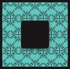 Vector floral background with copy space for text.