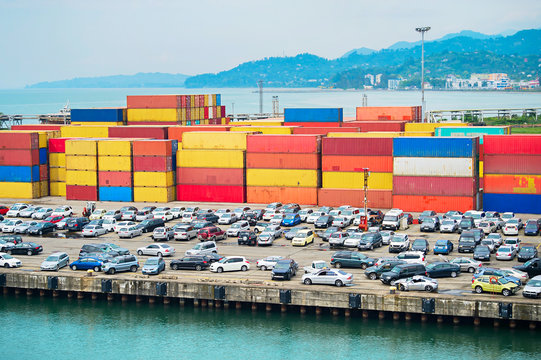 Batumi sea port. Georgia
