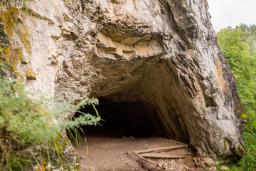 Tourist route to the Urals. Entrance to the big dance Grotto