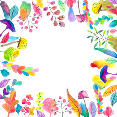 Watercolor natural background