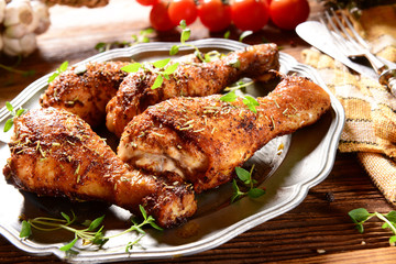 Chicken legs with thyme