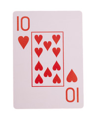 Playing cards - Ten of hearts
