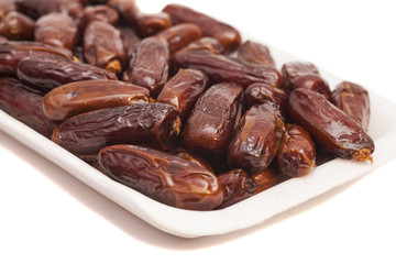 Dates isolated on white background