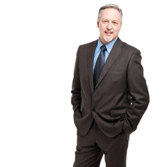 Smiling businessman portrait