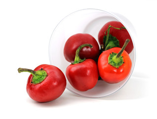 Red Round peppers.