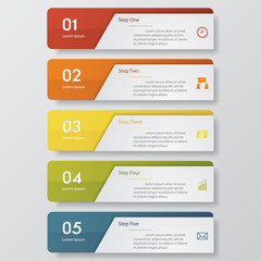 Design clean number banners template. Vector.