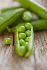 Grüne Erbsen 