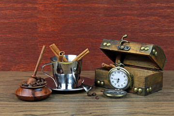 Fototapeta premium Cofee and cinnamon