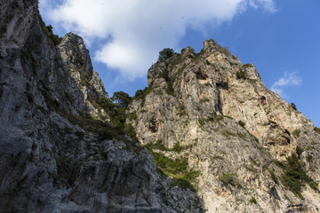 cliffs of Capri island, Capri, Italy