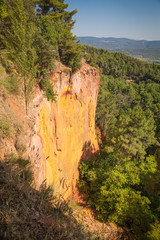 Roussillion in Provence famous for the ocher quarries
