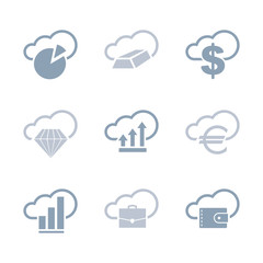 Business and infographics icons set  