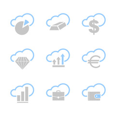 Business and infographics icons set  