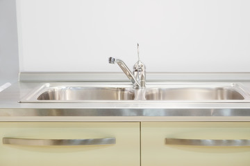 Stainless steel wash sinks with mixer tap