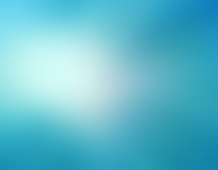 abstract sky blue blurred background colors in soft blended design with white spotlight