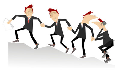 Fototapeta premium Team work / Group of businessman join hands and help each other in business 