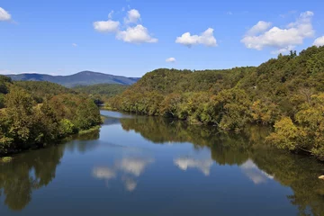Wandcirkels plexiglas James River in Virginia © Jill Lang