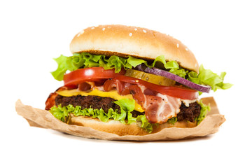 Delicious hamburger