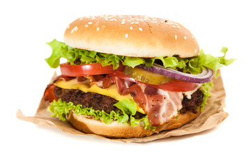Delicious hamburger