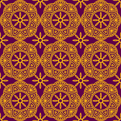 Seamless geometric ornament - 88082952