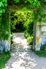 Doorway in a garden