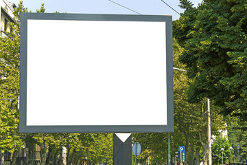 Blank billboard