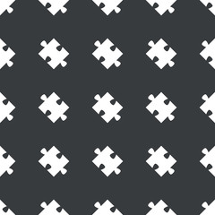 Straight black puzzle piece pattern