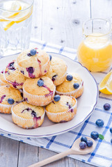 Obraz na płótnie Canvas Blueberry Muffins