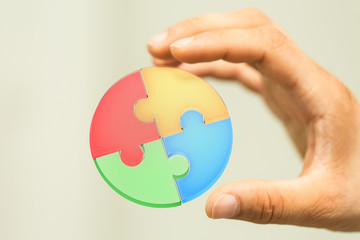 puzzle hand