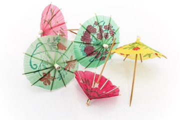 Paper umbrellas for dessert
