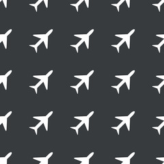 Straight black plane pattern