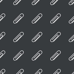 Straight black paperclip pattern