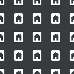 Straight black house plate pattern