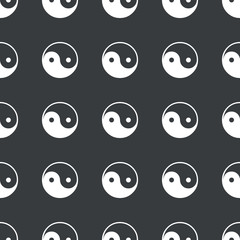 Straight black ying yang pattern