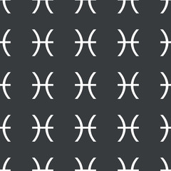 Straight black Pisces pattern