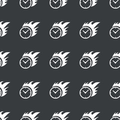 Straight black burning time pattern