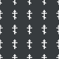 Straight black orthodox cross pattern