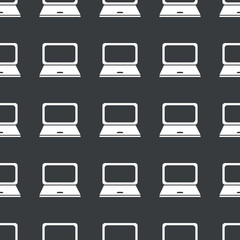 Straight black laptop pattern
