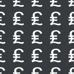 Straight black pound sterling pattern